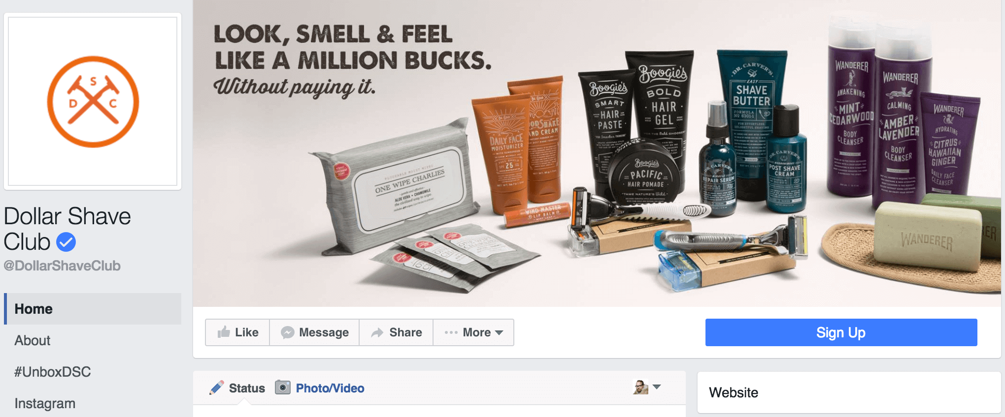 Dollar Shave Club on Facebook