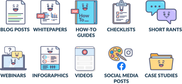 How to Create a Successful Content Marketing Strategy in 11 Steps 4 There are lots of different types of content you can create