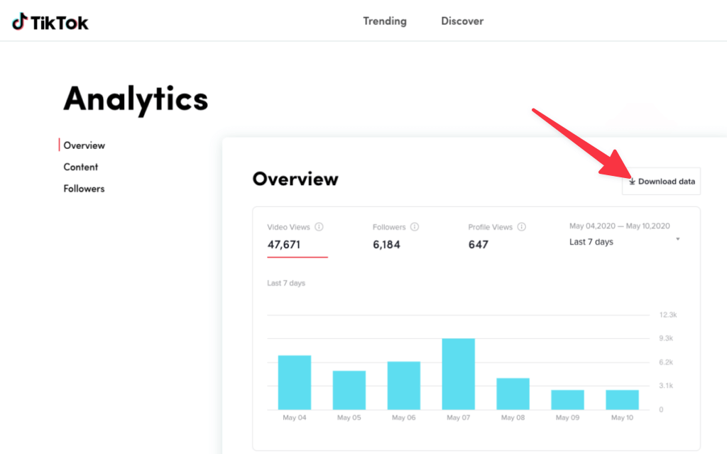 How to download your TikTok Analytics for internal reporting