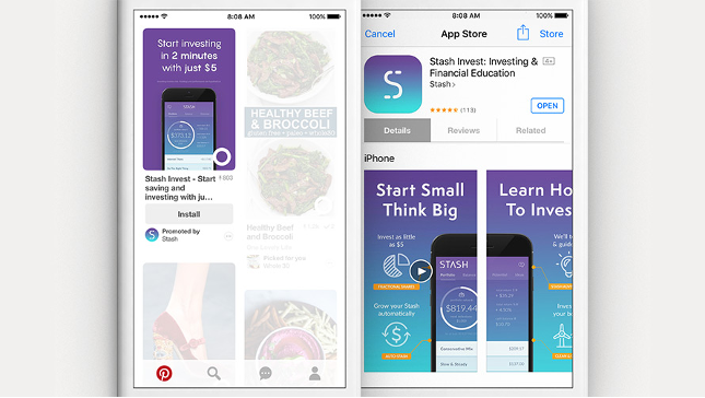 Pinterest App Install Ads